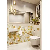 Mondiaz Fontein Tyne 40 cm Solid Surface Positie Links Zonder Kraangat Talc