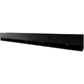 Meubella TV-Meubel Asino mat zwart - 280 cm