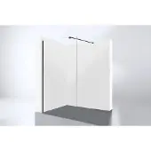 Best design Inloopdouche dalis nero 80x200 cm 8 mm nano glas mat zwart