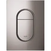 GROHE Arena Cosmopolitan S Bedieningspaneel Toilet - Verticaal - Dual Flush - Hard graphite (glanzend antraciet) - Slank formaat
