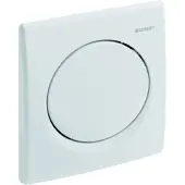 Geberit Bedieningsplaat voor urinoir, pneum.bediening, model Samba, wit 241.319.11.1