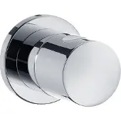 Hansgrohe afsluitventiel, inbouw, complete set, chroom, cilindrische handgreep, artikelnummer 15972000