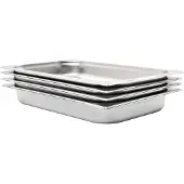 vidaXL Gastronormbakken 4 st GN 1/1 65 mm roestvrij staal