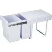 4cookz inbouw prullenbak afvalscheiding 26 cm breed 30 liter -