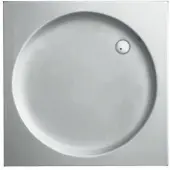 Plieger Douchebak Luxury Kunststof Acryl Vierkant Met Ronde Inzet 90x90x9cm Wit