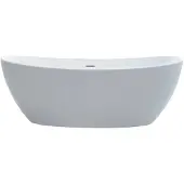 Best design Orto solid surface vrijstaand bad 180x85x64cm mat wit