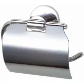 Best design Rome toiletrolhouder met klep chroom
