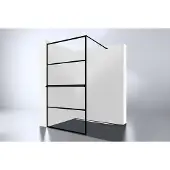 Best design Inloopdouche Noire 90x200cm 10mm Easy Clean Mat Zwart