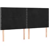 vidaXL Hoofdbord zwart 180x5x118/128 cm fluweel