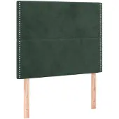 vidaXL Hoofdbord donkergroen 90x5x118/128 cm fluweel
