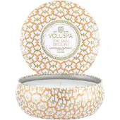 Voluspa Maison Blanc 3-wick Tin geurkaars 40 uur Italian Bellini