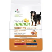 NATURAL TRAINER 2x3kg Trainer Natural Sensitive No Gluten Adult Med/Max Salmon hondenvoer droog