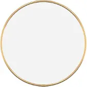 vidaXL Wandspiegel rond Ø30 cm goudkleurig
