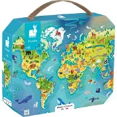 Janod Monde Puzzel 100 stukjes