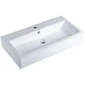 Best design Class wastafel 80x46x16cm met 1 kraangat porselein