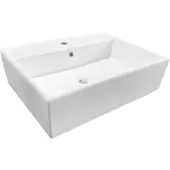 Best design Class wastafel 60x46x16cm met 1 kraangat porselein