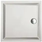 Boss & Wessing Douchebak acryl+ wit 90x90 cm vierkant 4 cm hoog