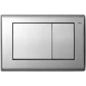 Tece Planus Dubbel Bedieningsplaat RVS Geborsteld - RVS - Toiletten, Bedieningspanelen - 4027255005945