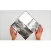 Vtwonen Tegels Villa wandtegel 13x13cm zilver