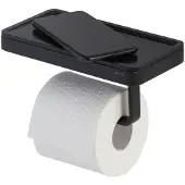 Geesa Toiletrolhouder met Planchet Frame Zwart