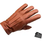 Swift classic fleece lined nappa bruin leren handschoenen