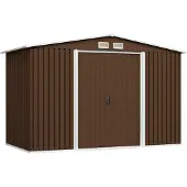 vidaXL Tuinberging 257x205x178 cm staal bruin