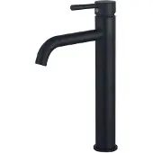 FortiFura Calvi Wastafelkraan - 33.9cm - verhoogd - opbouw - mat zwart SW377834