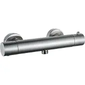 FortiFura Calvi Thermostatische Douchekraan - opbouw - Geborsteld RVS PVD (RVS) SW377862