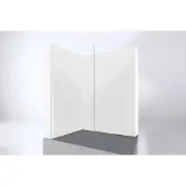 Best design Inloopdouche dalis white 140x200 cm 8 mm nano glas mat wit