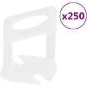 vidaXL Nivelleerklemmen voor tegels 250 st 1,5 mm