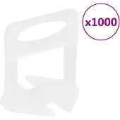 DKD Home Decor vidaXL Tegeluitlijningsclips, 1000 stuks, 2 mm