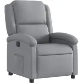 vidaXL Relax fauteuil, lichtgrijs, gestoffeerd