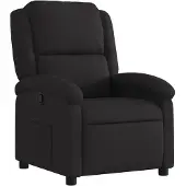 vidaXL Fauteuil verstelbaar stof zwart