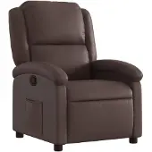 vidaXL Fauteuil verstelbaar kunstleer bruin