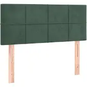 vidaXL Hoofdbord 90x5x78/88 cm fluweel donkergroen