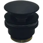 Paffoni Ringo West - Afsluitbare wastafel afvoer 1 1/4, Click-Clack, mat zwart ZSCA050NO