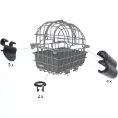 Mijnen Pieper - Clips voor Dierenfietsmand LUNA - Zwart