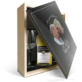 Yoursurprise Wijnpakket met glas - Maison de la Surprise Chardonnay (Bedrukte deksel)