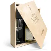 Yoursurprise Wijnpakket met glas - Salentein Chardonnay (Gegraveerde deksel)