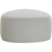 Light & Living Poef 68x68x35 cm LIBERIA beige (Beige, 68x35x68 diameter: 68cm)