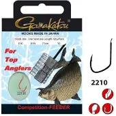 Spro Gamakatsu Onderlijnen Competition Feeder 75cm Haak 2210R (10 pcs) - Maat : Haak 16 - 0.12mm