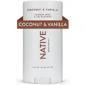 Native Coconut & Vanilla 75g - Natural Deodorant - Aluminum Free