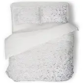 Eleganzzz Dekbedovertrek Foil Velvet - white 200x200/220cm