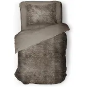 Eleganzzz Dekbedovertrek Flanel Fleece - taupe grey 140x200/220cm