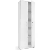 Interiax Opbergkast - Kledingkast 'Amelie' - 2 Deuren & 4 Legplanken Wit 180x60x40 cm