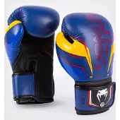 Venum Elite Evo Muay Thai Bokshandschoenen Blauw Geel - 14 OZ