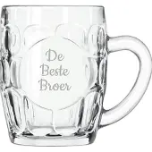 Libbey Gegraveerde Bierpul 55cl De Beste Broer