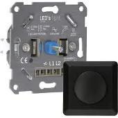 Proventa Universele LED Dimmer 2-250W – Geschikt voor alle dimbare lampen – Zwart - Dimmers