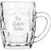 Libbey Gegraveerde Bierpul 55cl De Liefste Tante