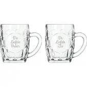 Libbey Gegraveerde Bierpul 55cl De Liefste Broer-De Liefste Zus